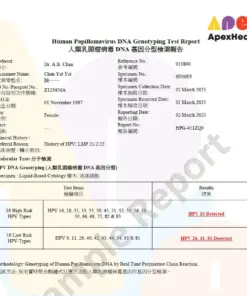 HPV DNA Sample Report