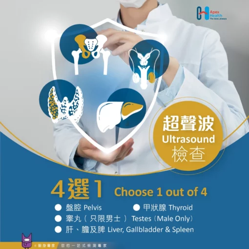 超聲波檢查4選1自選 Choose 1 out 4 option Ultrasound