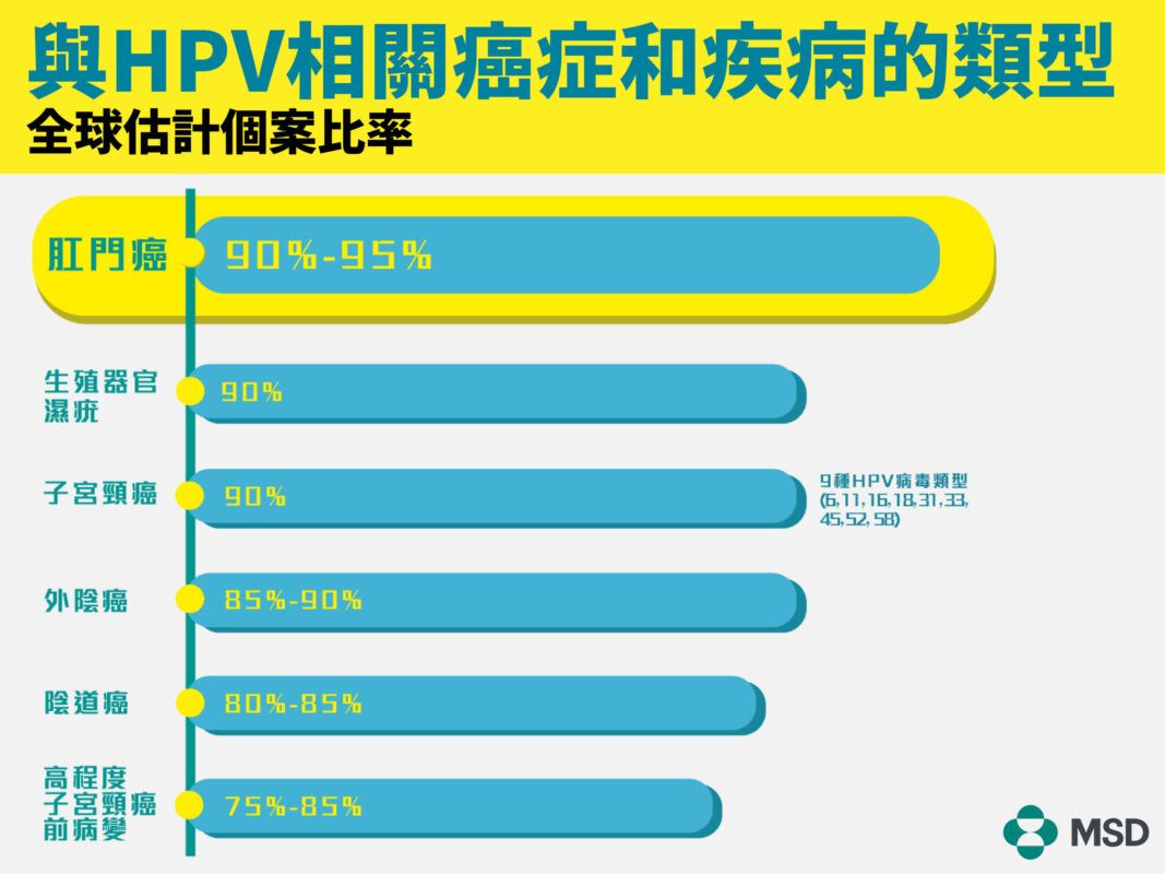 HPV 病毒會引發不同癌症