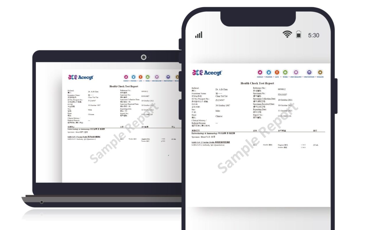 Updated IgG Antibody Sample report