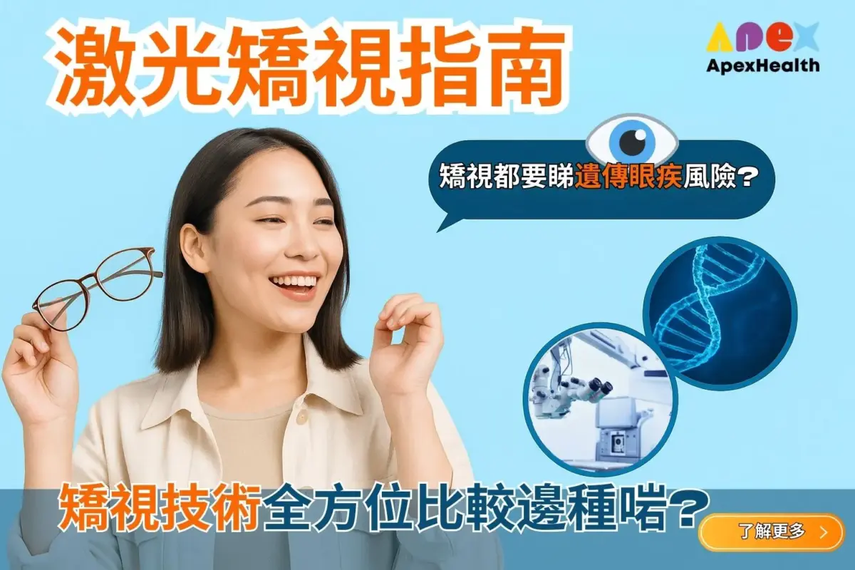 激光矯視指南】LASIK vs SMILE vs SMILE PRO 大比拼(2025最新分析) + 你要知嘅矯視基因風險！ - ApexHealth