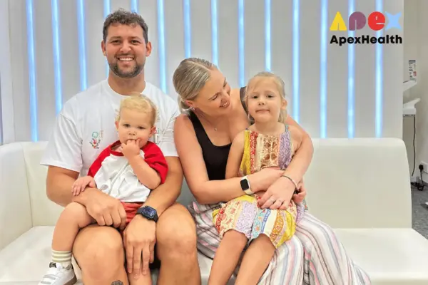 Joshua family welcoming at ApexHealth
